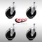 Service Caster 5 Inch SS Phenolic Wheel Swivel 3/8 Inch Threaded Stem Caster Set SCC-SSTS20S514-PHS-381615-4 - alternate 5